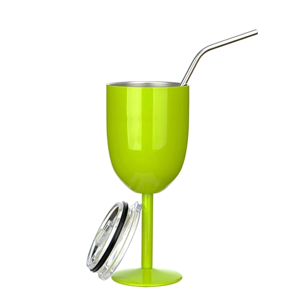 10 OZ Stainless Steel Wine Glass - 10 OZ Stainless Steel Wine Glass - Image 1 of 8