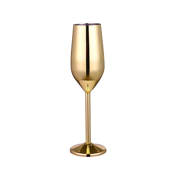 7.5 OZ Stainless Steel Wine Goblet Champagne Glass - 7.5 OZ Stainless Steel Wine Goblet Champagne Glass - Image 4 of 4