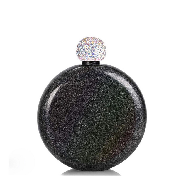 5 OZ Shining Rhinestone Liquor Flask - 5 OZ Shining Rhinestone Liquor Flask - Image 2 of 7