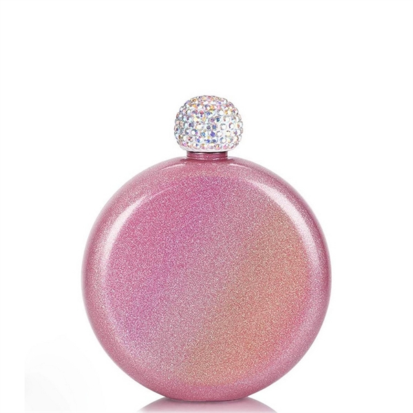 5 OZ Shining Rhinestone Liquor Flask - 5 OZ Shining Rhinestone Liquor Flask - Image 4 of 7