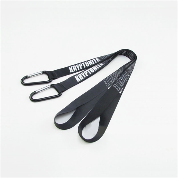 Polyester Lanyard with Carabiner - Polyester Lanyard with Carabiner - Image 1 of 1