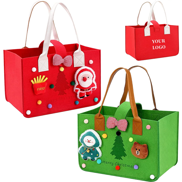 Christmas Tote Gift Bag With Handles - Christmas Tote Gift Bag With Handles - Image 0 of 4