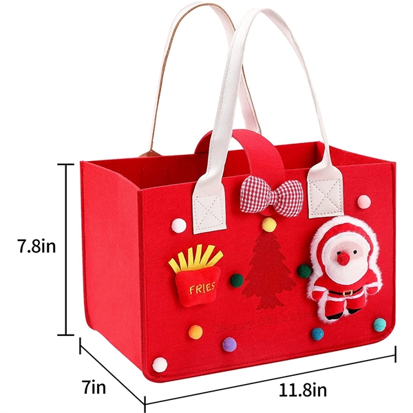 Christmas Tote Gift Bag With Handles - Christmas Tote Gift Bag With Handles - Image 4 of 4