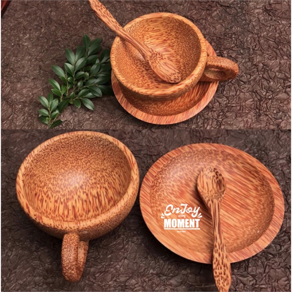 Coconut Wooden Mug Kit - Coconut Wooden Mug Kit - Image 1 of 1