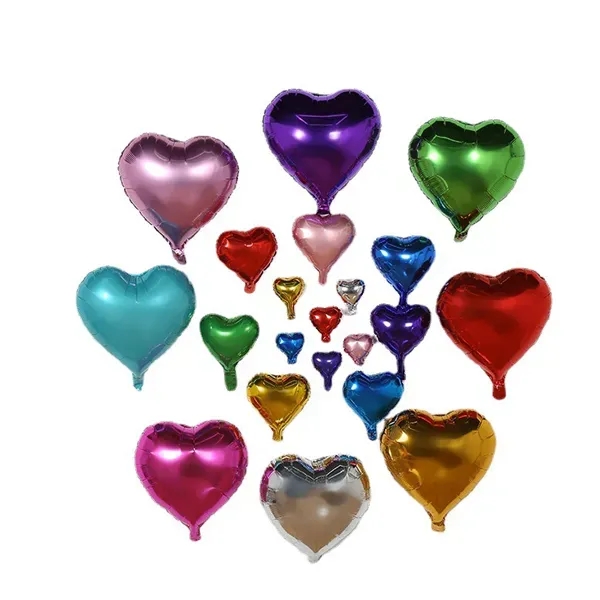 18" Heart Microfoil Balloon - 18" Heart Microfoil Balloon - Image 1 of 1