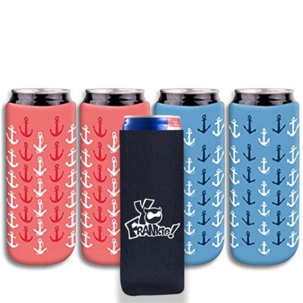 One or Full Color Can Cooler Beverage Holder- Slim - One or Full Color Can Cooler Beverage Holder- Slim - Image 2 of 5