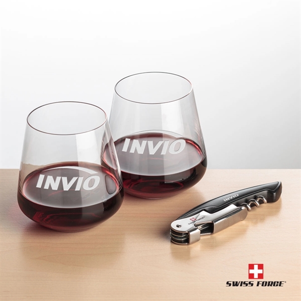 Swiss Force® Opener & Breckland Stemless Wine