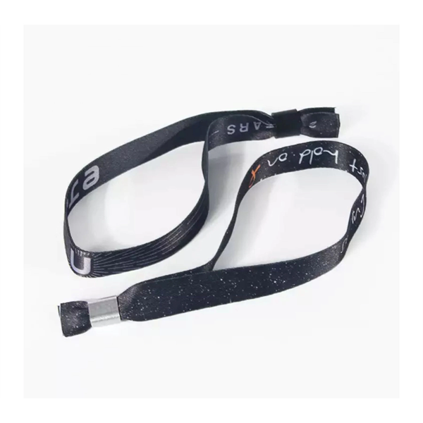 1/2" rPET Sublimated Aluminum Lock Reusable Event Wristband