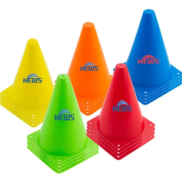 7 Inch Colored Soccer Cones - 7 Inch Colored Soccer Cones - Image 0 of 1