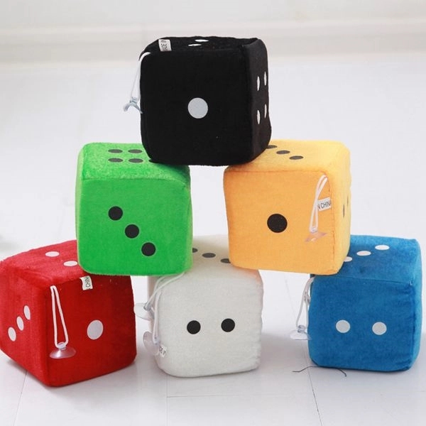 Colorful Funny Dice Plush Toy - Colorful Funny Dice Plush Toy - Image 1 of 1