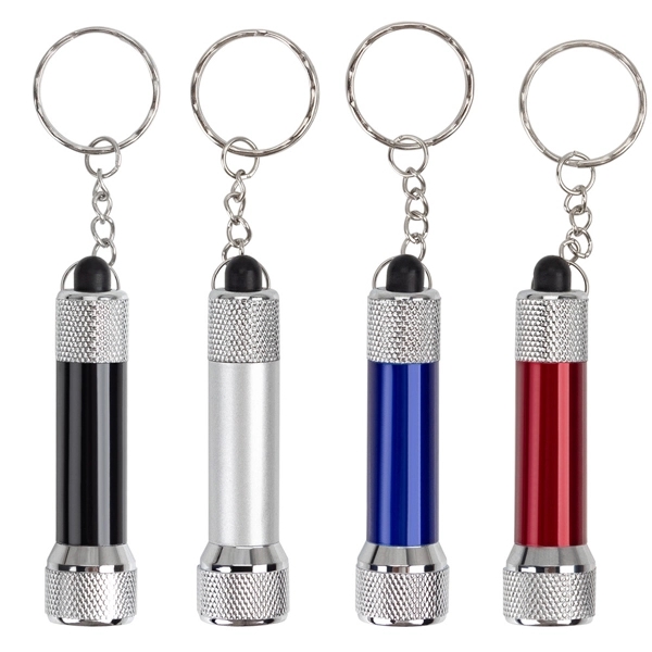 3 Led Aluminum Flashlight Keychain - 3 Led Aluminum Flashlight Keychain - Image 0 of 1