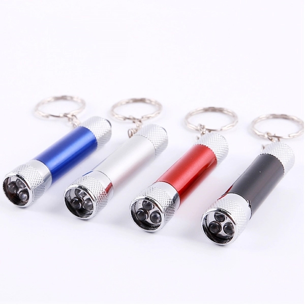 3 Led Aluminum Flashlight Keychain - 3 Led Aluminum Flashlight Keychain - Image 1 of 1