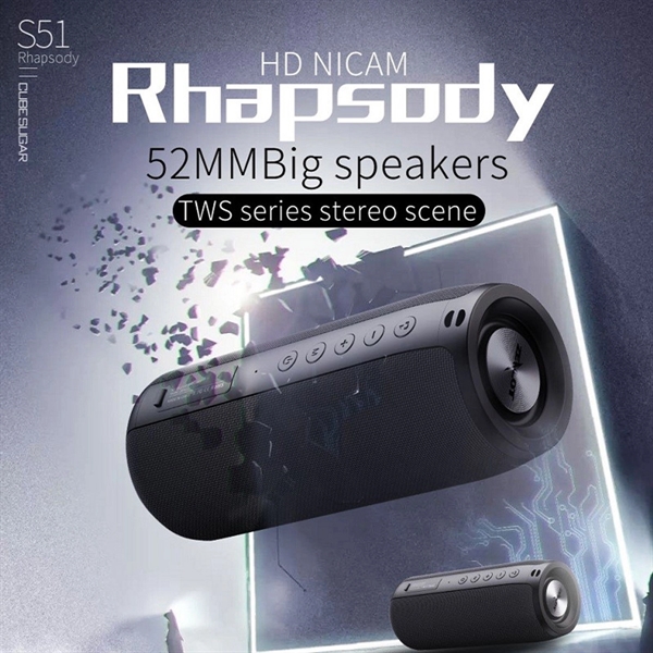 Subwoofer Waterproof Powerful Bluetooth Speaker - Subwoofer Waterproof Powerful Bluetooth Speaker - Image 3 of 5