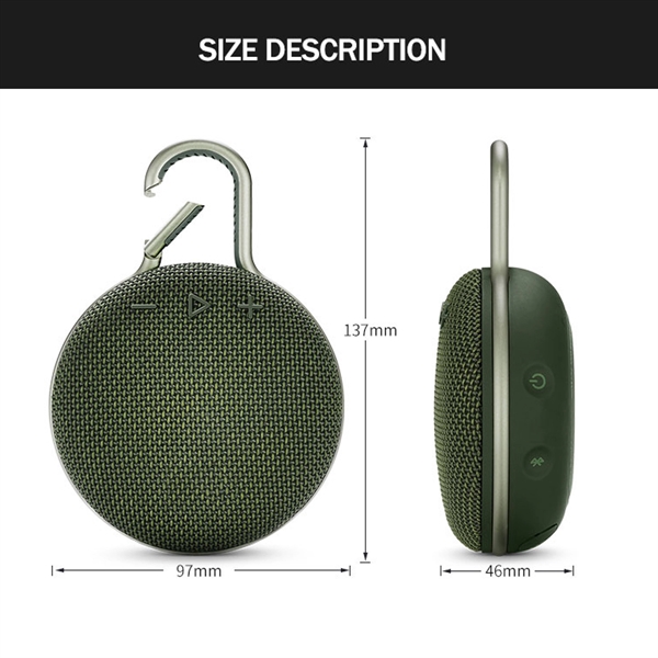 Mini Portable Wireless IPX7 Waterproof  Bluetooth Speaker - Mini Portable Wireless IPX7 Waterproof  Bluetooth Speaker - Image 3 of 4