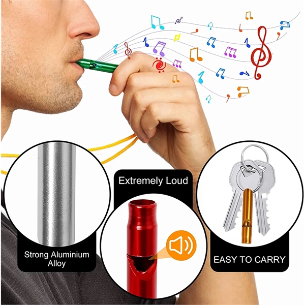 Aluminum Emergency Whistles - Aluminum Emergency Whistles - Image 2 of 8