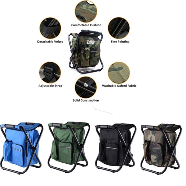 Folding Camping Chair Stool Backpack - Folding Camping Chair Stool Backpack - Image 0 of 2