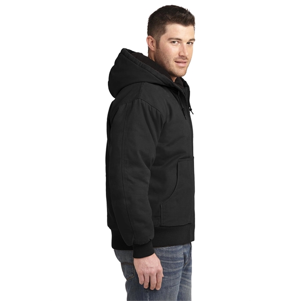 CornerStone Washed Duck Cloth Insulated Hooded Work Jacket. - CornerStone Washed Duck Cloth Insulated Hooded Work Jacket. - Image 20 of 20