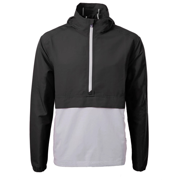Custom Cutter & Buck Charter Recycled Packable Mens Half Zip Ano...