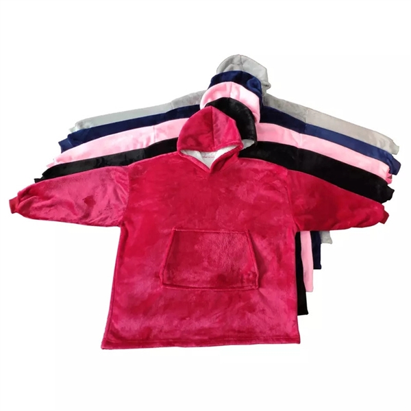 Sherpa Oversized Blanket Hoodie - Sherpa Oversized Blanket Hoodie - Image 2 of 2