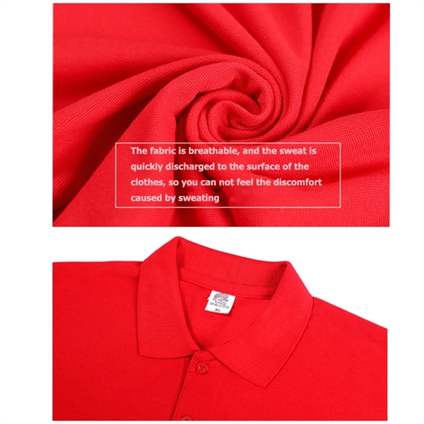 Custom Men's Long Sleeve Polo Shirts Regular-Fit Cotton - Custom Men's Long Sleeve Polo Shirts Regular-Fit Cotton - Image 4 of 4