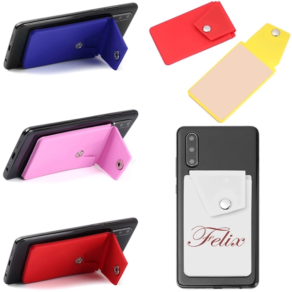 Silicone Phone Stand Card Wallet - Silicone Phone Stand Card Wallet - Image 1 of 1