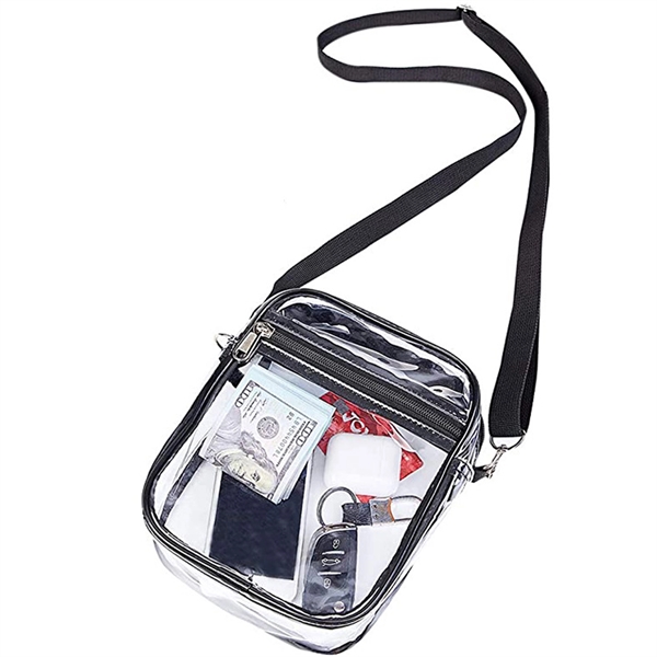 Clear Pvc Crossbody Purse Bag - Clear Pvc Crossbody Purse Bag - Image 4 of 20