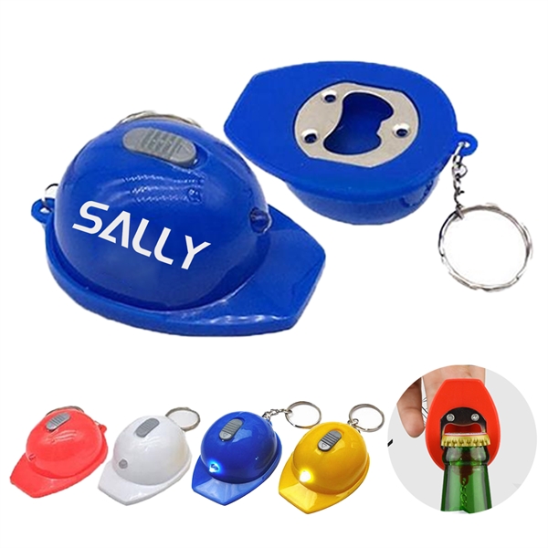 Safety Helmet Bottle Opener Keychain - Safety Helmet Bottle Opener Keychain - Image 0 of 0