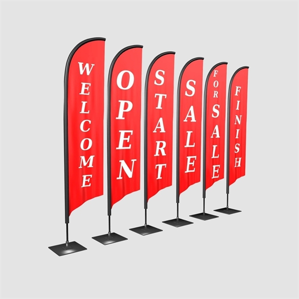 Double-Sided Feather Flag - Double-Sided Feather Flag - Image 1 of 1