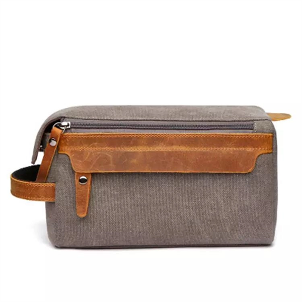 Canvas Travel Toiletry Bag - Canvas Travel Toiletry Bag - Image 0 of 4