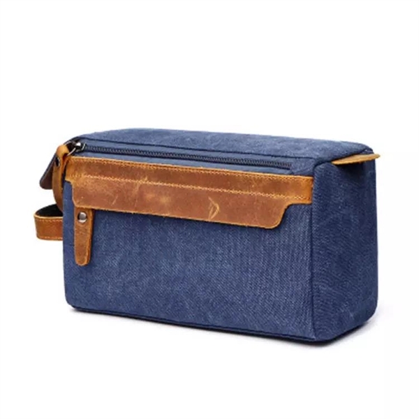 Canvas Travel Toiletry Bag - Canvas Travel Toiletry Bag - Image 3 of 4