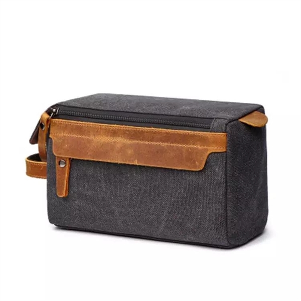 Canvas Travel Toiletry Bag - Canvas Travel Toiletry Bag - Image 4 of 4