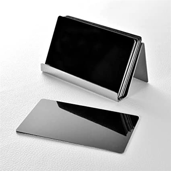 Stainless Steel Desktop Card Holder - Stainless Steel Desktop Card Holder - Image 1 of 1