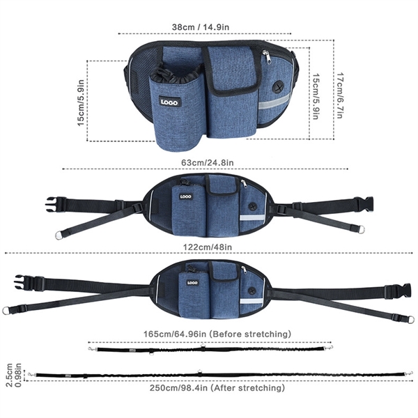 Waist Bag With Pet Leash - Waist Bag With Pet Leash - Image 4 of 7