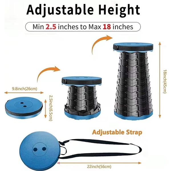 Portable Telescopic Stool Folding Chair - Portable Telescopic Stool Folding Chair - Image 2 of 4