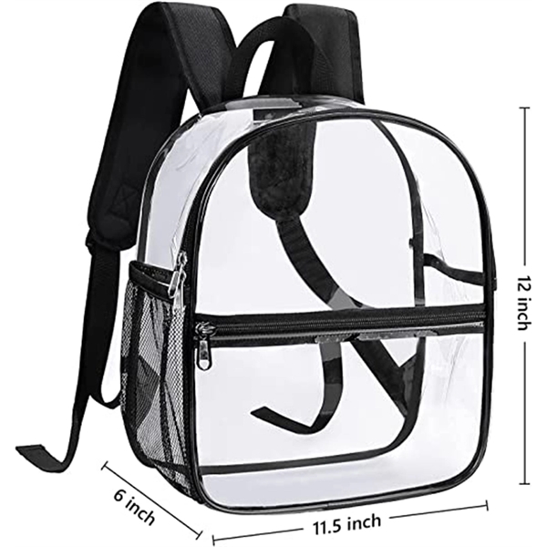 Clear PVC Mini Backpack - Clear PVC Mini Backpack - Image 1 of 1