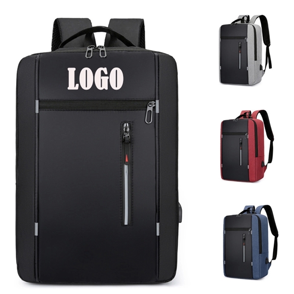 Laptop Backpack With Usb Charging Port - Laptop Backpack With Usb Charging Port - Image 0 of 7