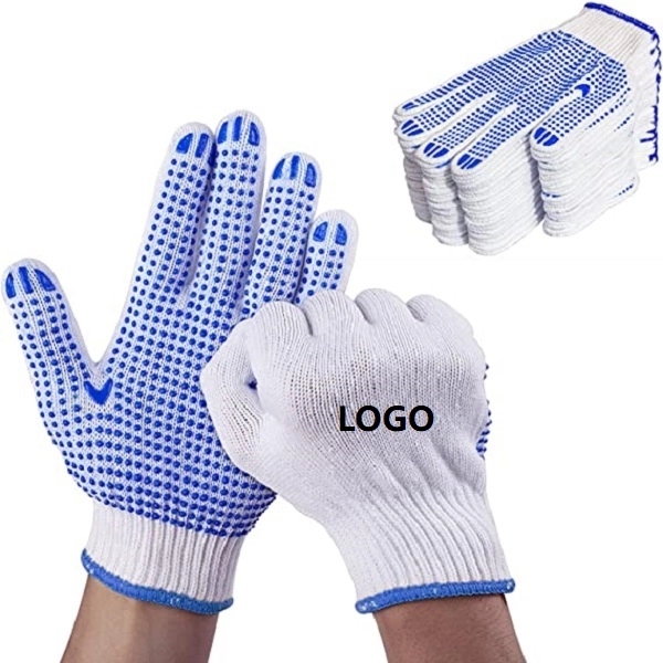 Safety Work Gloves With Dots - Safety Work Gloves With Dots - Image 0 of 1