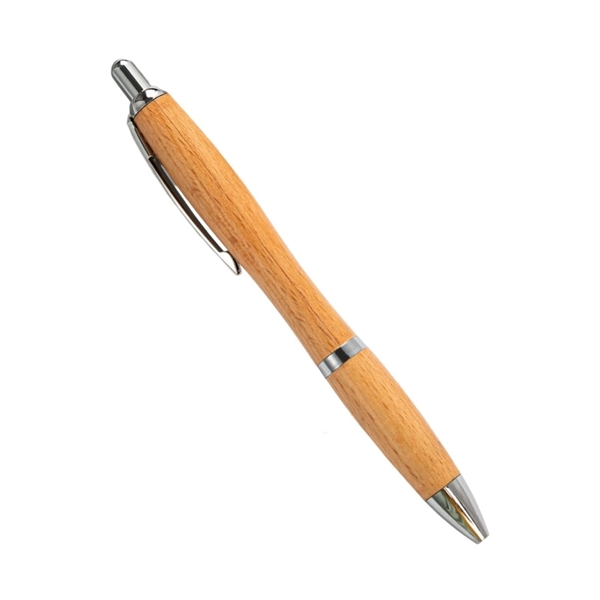 Eco-friendly Retractable Bamboo Pen - Eco-friendly Retractable Bamboo Pen - Image 0 of 4