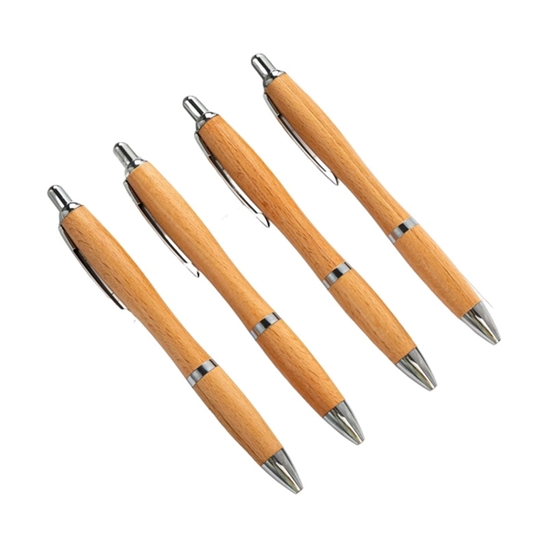 Eco-friendly Retractable Bamboo Pen - Eco-friendly Retractable Bamboo Pen - Image 1 of 4