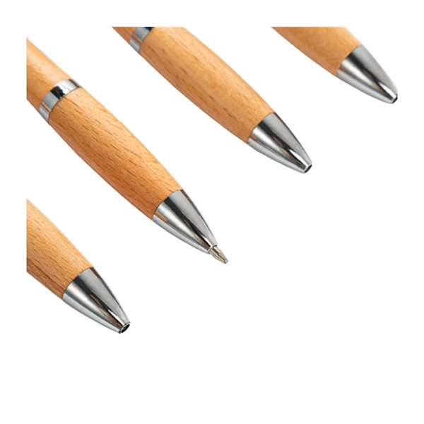 Eco-friendly Retractable Bamboo Pen - Eco-friendly Retractable Bamboo Pen - Image 2 of 4