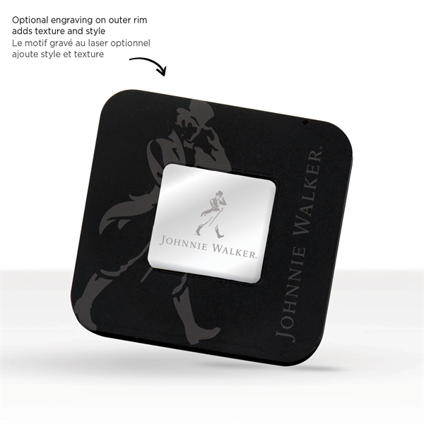 Set of Six Square Engraved Coasters