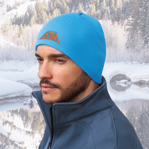 Acrylic Rib Knit Board Toque - Acrylic Rib Knit Board Toque - Image 17 of 18