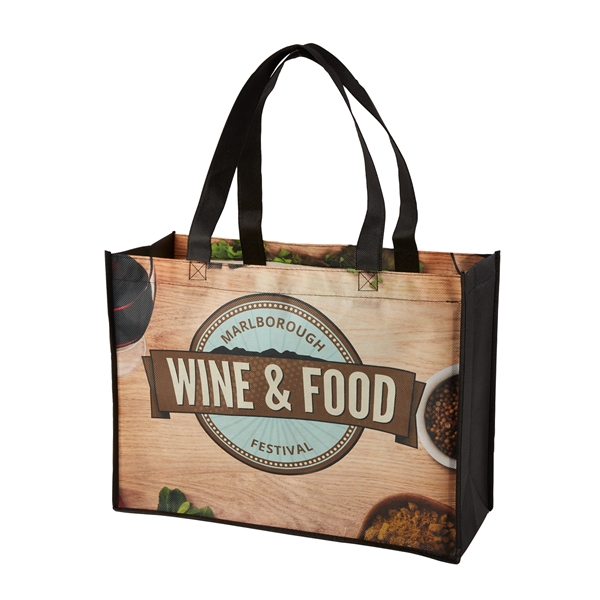 Sublimated Non-Woven Shopping Tote Bag (2 Sided) - Sublimated Non-Woven Shopping Tote Bag (2 Sided) - Image 0 of 0