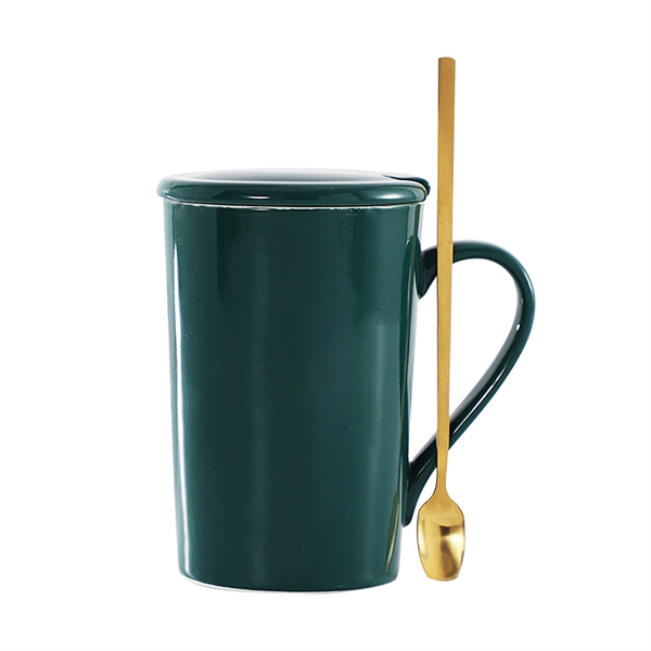 Matte Frosted Digital Ceramic Mug With Lid - Matte Frosted Digital Ceramic Mug With Lid - Image 1 of 1