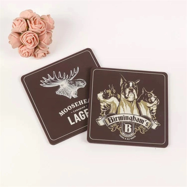 Custom Logo Coffee Drinks Coasters - Custom Logo Coffee Drinks Coasters - Image 0 of 1