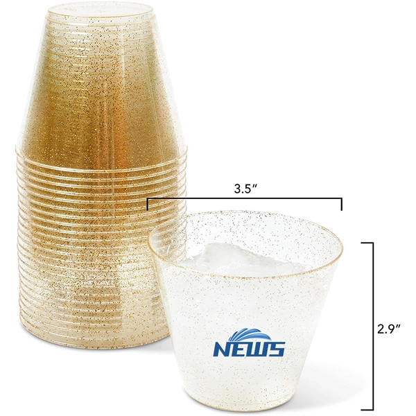 Glitter Plastic Cups 9 Oz - Glitter Plastic Cups 9 Oz - Image 1 of 1