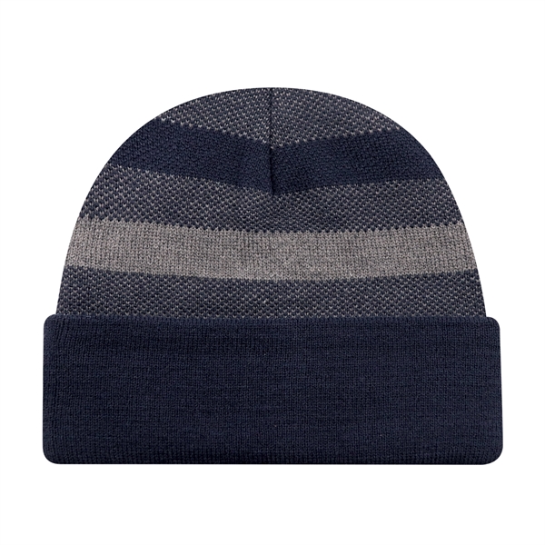 Stripe Knit Cuff Toque - Stripe Knit Cuff Toque - Image 3 of 5