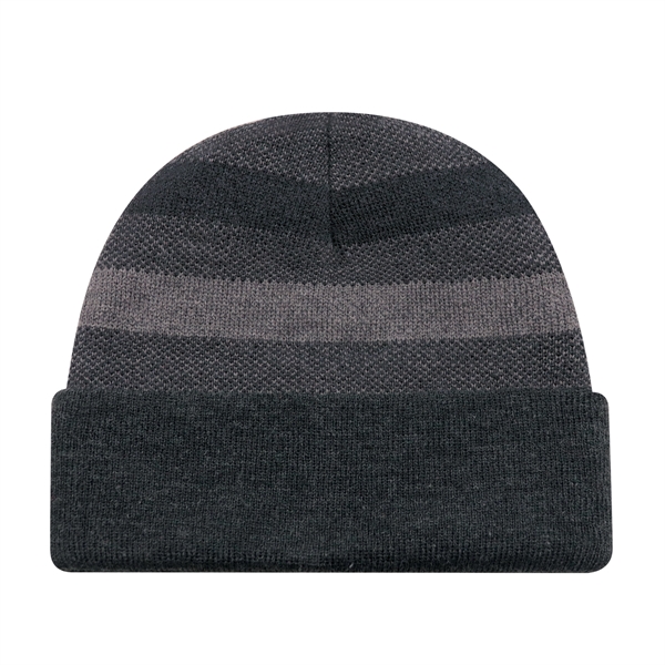 Stripe Knit Cuff Toque - Stripe Knit Cuff Toque - Image 2 of 5