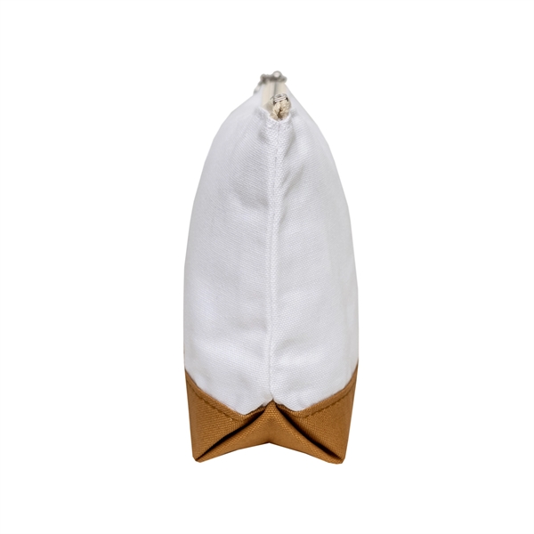 Lightweight Two-Tone Canvas Travel Makeup Bag Cosmetic Pouch - Lightweight Two-Tone Canvas Travel Makeup Bag Cosmetic Pouch - Image 33 of 46
