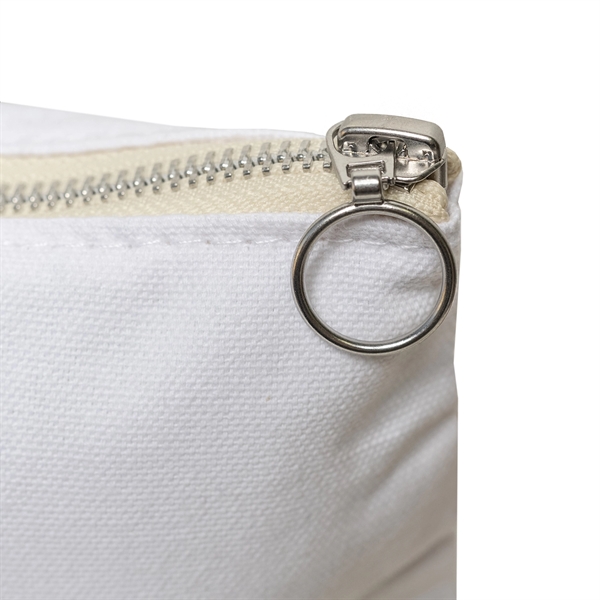 Lightweight Two-Tone Canvas Travel Makeup Bag Cosmetic Pouch - Lightweight Two-Tone Canvas Travel Makeup Bag Cosmetic Pouch - Image 28 of 46